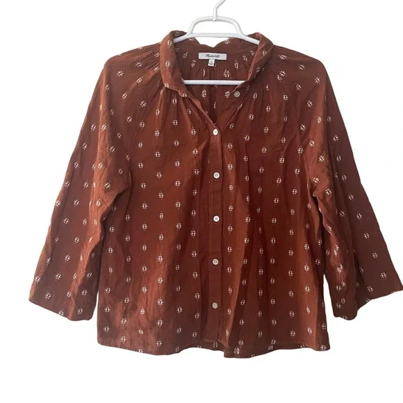 Madewell raglan peasant shirt outlet